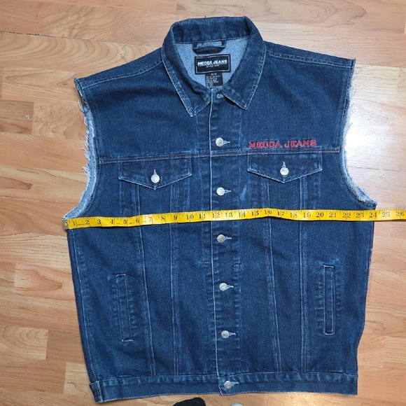 HANDMADE UPCYCLED KISS Denim Vest - Picture 6 of 6